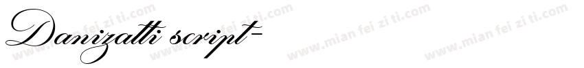 Danizatti script字体转换
